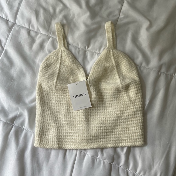 NWT Sweater-Knit Crop Top - Picture 6 of 8